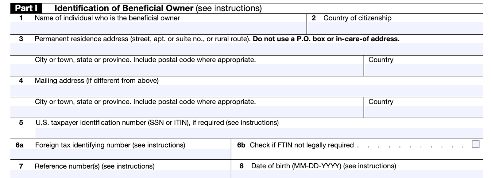 Identification of Beneficial Owner